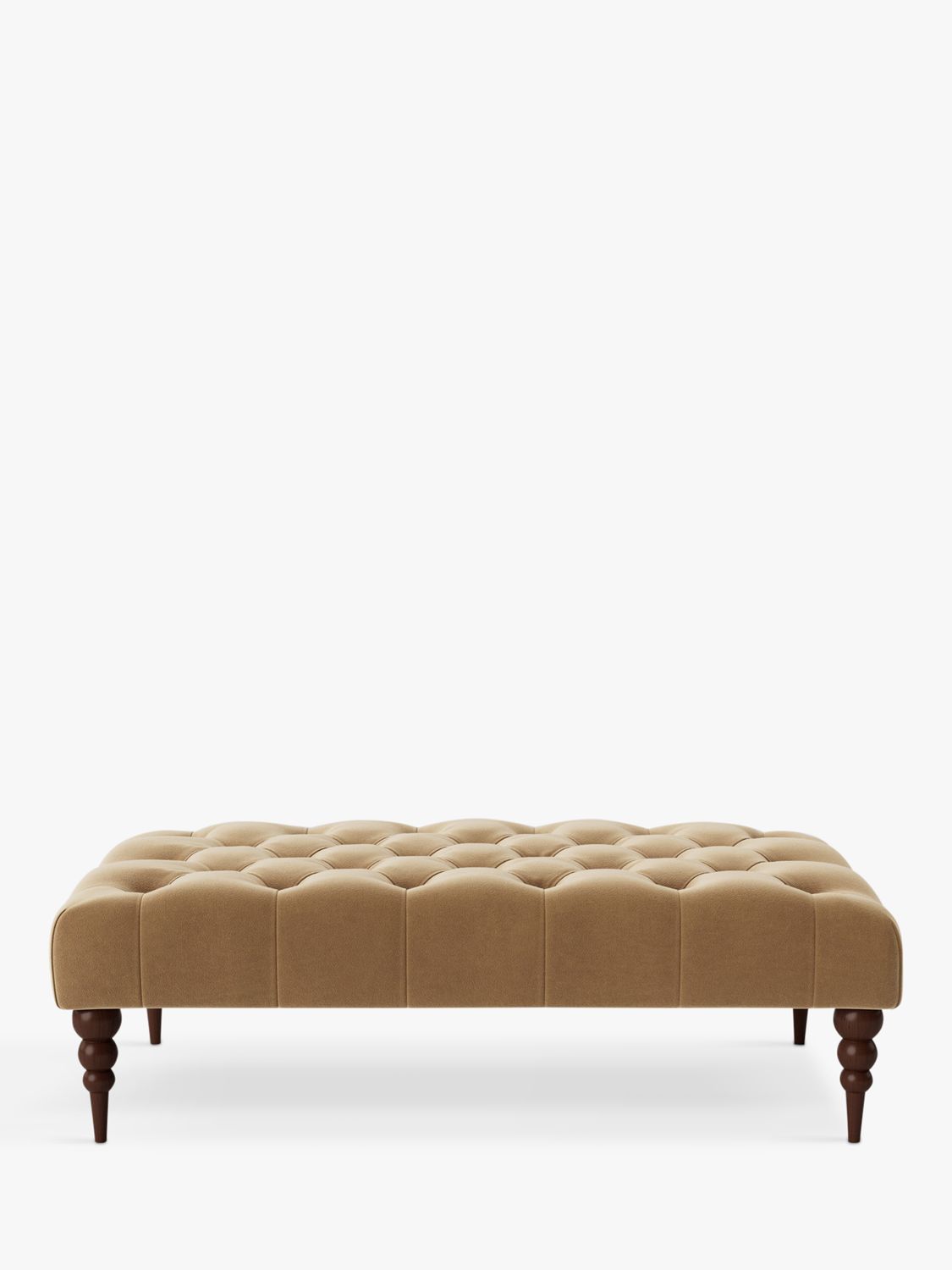 Plymouth Range, Swoon Plymouth Footstool, Easy Velvet Biscuit