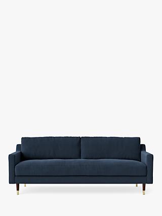 Rieti Range, Swoon Rieti Large 3 Seater Sofa, Smart Wool Indigo