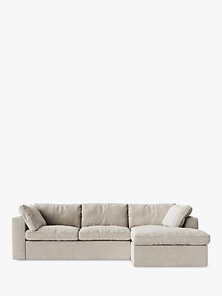 Seattle Range, Swoon Seattle Grand 4 Seater RHF Chaise End Sofa, House Weave Chalk