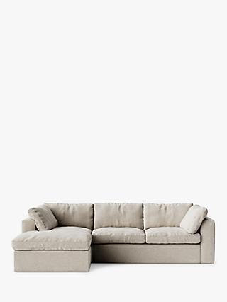 Seattle Range, Swoon Seattle Grand 4 Seater LHF Chaise End Sofa, House Weave Chalk