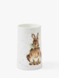 Wrendale Designs Rabbit Fine Bone China Vase, 17cm, White/Multi