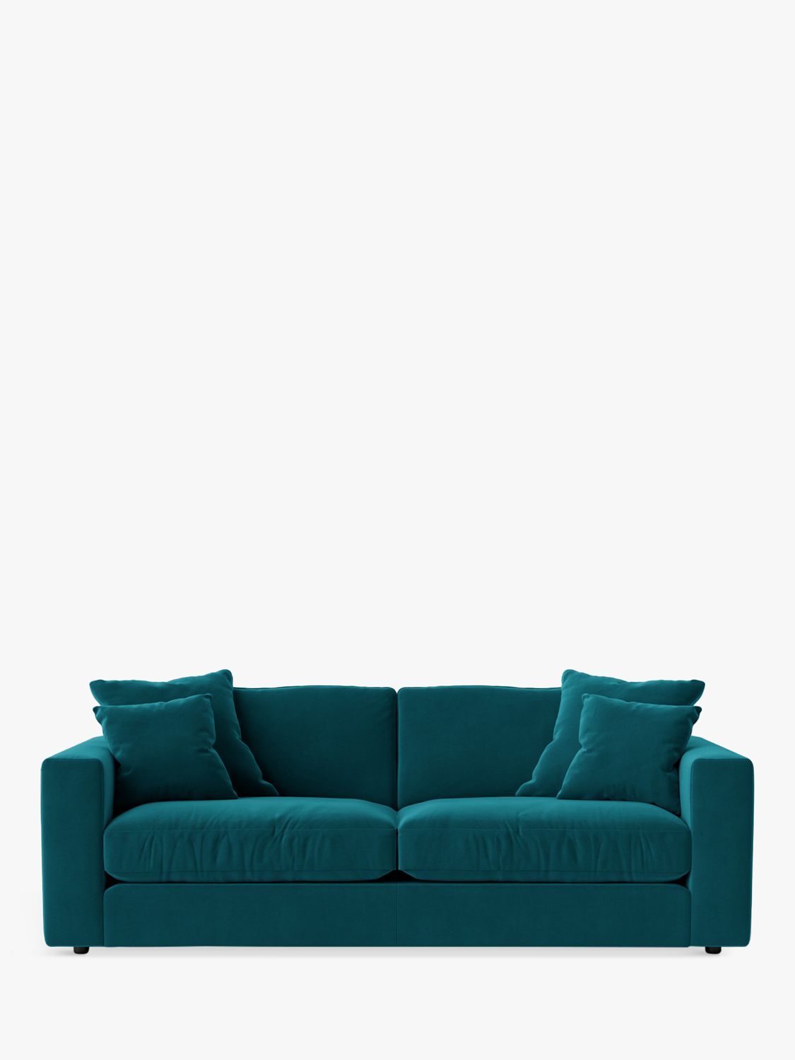 Althaea Range, Swoon Althaea Large 3 Seater Sofa, Easy Velvet Kingfisher