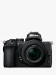 Nikon Z50 Compact System Camera with 16-50mm VR Lens, 4K UHD, 20.9MP, Wi-Fi, Bluetooth, OLED EVF, 3.2” Tiltable Touch Screen