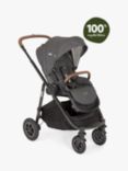 Joie Baby Versatrax Trio Cycle Pushchair with Carrycot i-Snug 2 Car Seat Bundle, Shell Grey