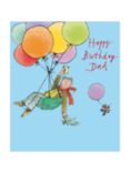 Woodmansterne Floating Balloons Dad Birthday Card