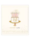 The Proper Mail Company Cake 70th Birthday Card