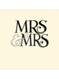Woodmansterne Mrs & Mrs Wedding Day Card