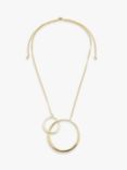 John Lewis Double Circle Linked Pendant Necklace