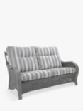 Desser Turin Rattan Striped 5-Seater Lounging Table & Chairs Set, Duke Grey