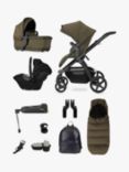 Silver Cross Ultimate Pack Wave Pushchair with Carrycot, Dream Car Seat with Base & Accessories Bundle