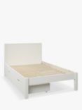 Stompa Classic Wooden Bed Frame with Pair of Drawers, Small Double, White
