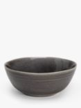 John Lewis Skye Stoneware Reactive Glaze Cereal Bowl, 17cm, Dark Grey