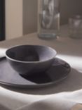 John Lewis Skye Stoneware Reactive Glaze Cereal Bowl, 17cm, Dark Grey
