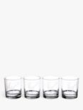 Selbrae House Stag Glass Tumbler, Set of 4, 327ml, Clear