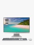 ASUS M3700 All-in-One Desktop PC, AMD Ryzen 5 Processor, 8GB RAM, 512GB SSD, 27" Full HD, White