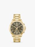 BOSS Men's Troper Chronograph Bracelet Strap Watch, Gold/ Olive Green 1514059