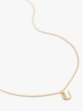 Monica Vinader Alphabet Pendant Necklace, Gold