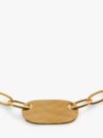 Monica Vinader Oval ID Chain Necklace, Gold