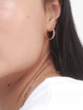 Monica Vinader Nura Teardrop Small Hoop Earrings, Gold