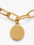 Monica Vinader ID Oval Charm Bracelet, Gold