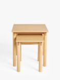 John Lewis Notch Nest of Tables Table, Set of 2, Oak