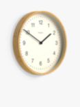 Newgate Clocks Mauritius Quartz Silent Sweep Bamboo Wall Clock, 38cm, Natural