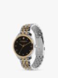 Olivia Burton Women's Starlight Bracelet Strap Watch, Silver/Black/Gold