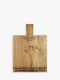 Selbrae House Personalised Oak Wood Paddle Board, Natural