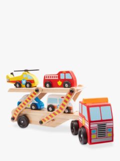 Melissa & Doug Emergency Vehicle Carrier Activity Toy
