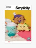 Simplicity Plush Taco, Toast and Bubble Tea Sewing Pattern, S9667OS
