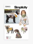 Simplicity Pet Coats with Optional Hoods and Cowls Sewing Pattern, S9663A