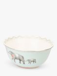 Yvonne Ellen Elephant Fine China Serving Bowl, 25cm, Blue/Multi