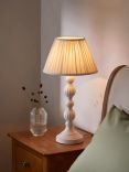 John Lewis Carlita Tall Table Lamp, Distressed Ivory