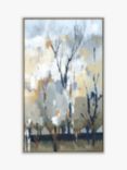 A Lera - 'Silver Birch Blues' Framed Canvas Print, 67 x 40cm, Grey/Blue