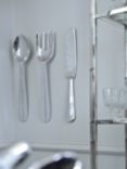 Libra Interiors Aluminium Cutlery Set Wall Sculpture, Silver