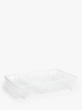 John Lewis ANYDAY Wire Dish Drainer, White