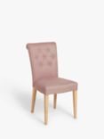 John Lewis Evelyn Button Back Dining Chair, FSC-Certified (Beech Wood), Light Pink