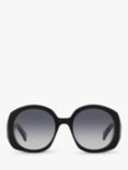 Celine CL000378 Women's Round Sunglasses, Black