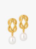 Claudia Bradby Freshwater Pearl Connection Knots Drop Earrings