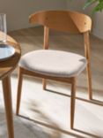 John Lewis Wycombe Upholstered Dining Chair, Ash