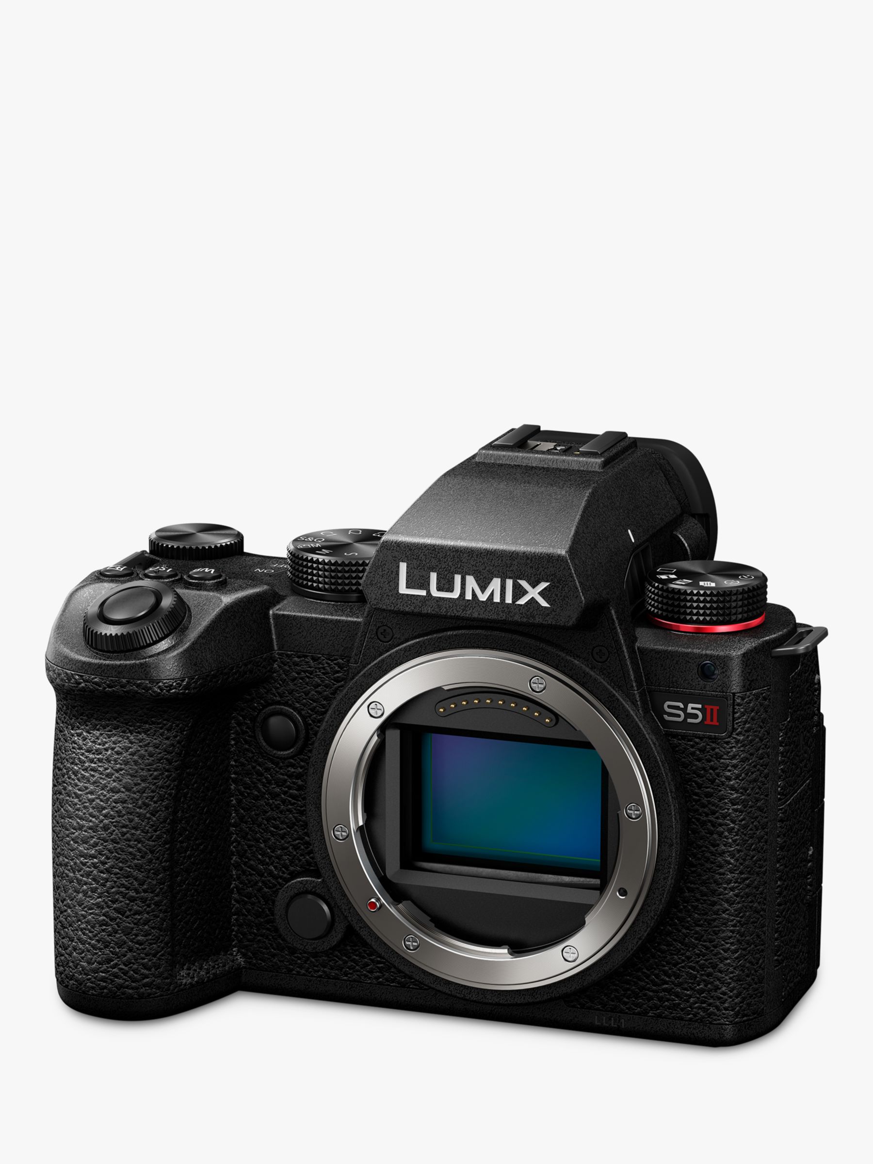 Panasonic Lumix DC-S5 II Compact System Camera, 6K/4K Ultra HD, 24.2MP,  Wi-Fi, Bluetooth, Live Viewfinder, 3” Vari-Angle Touch Screen, Body Only,  Black