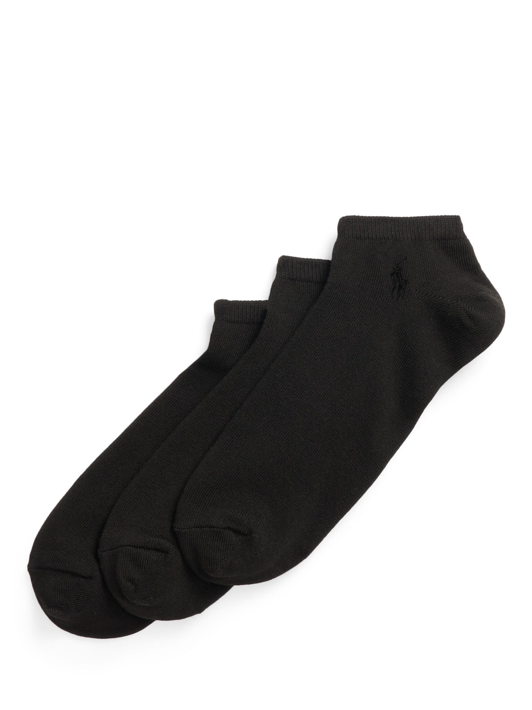 Ralph Lauren Low Profile Sports Socks, Pack of 6, Black at John Lewis &  Partners