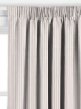 John Lewis Woven Stripe Made to Measure Curtains or Roman Blind, Damson