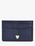 Aspinal of London Slim Leather Card Holder, Midnightblue