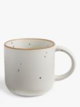 John Lewis Soft Speckle Glaze Stoneware Mug, 300ml, White