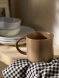 John Lewis Soft Speckle Glaze Stoneware Mug, 300ml, Caramel