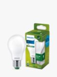 Philips Ultra Efficient 4W E27 LED Classic Bulb, Frosted