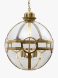 Pure White Lines Clyde Large Lantern Ceiling Light