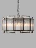 Pure White Lines Monte Carlo Large Ceiling Light, Black