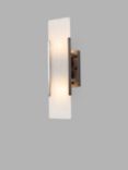 Pure White Lines Mosman Alabaster Linear Wall Light, Gey
